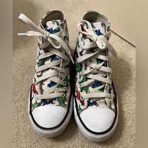 Converse dinosaur high tops sz 1.5 some markings on the toe as seen in pics